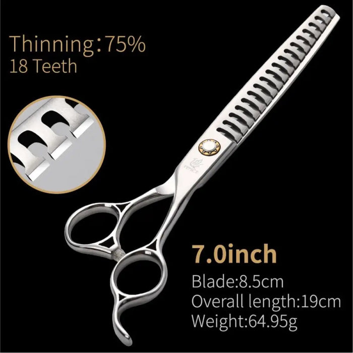 Japan 440c 6.5 Inch 7 Pet Dog Grooming Scissors Thinning