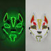 Japanese Anime Demon Slayer Mask Cold Light Glowing Cosplay