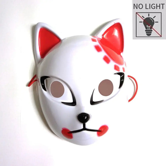 Japanese Anime Demon Slayer Mask Cold Light Glowing Cosplay