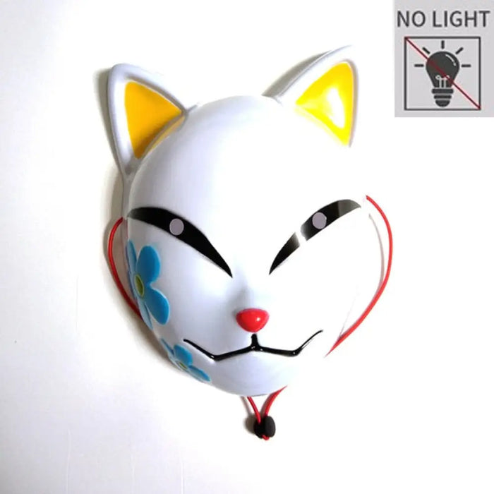 Japanese Anime Demon Slayer Mask Cold Light Glowing Cosplay