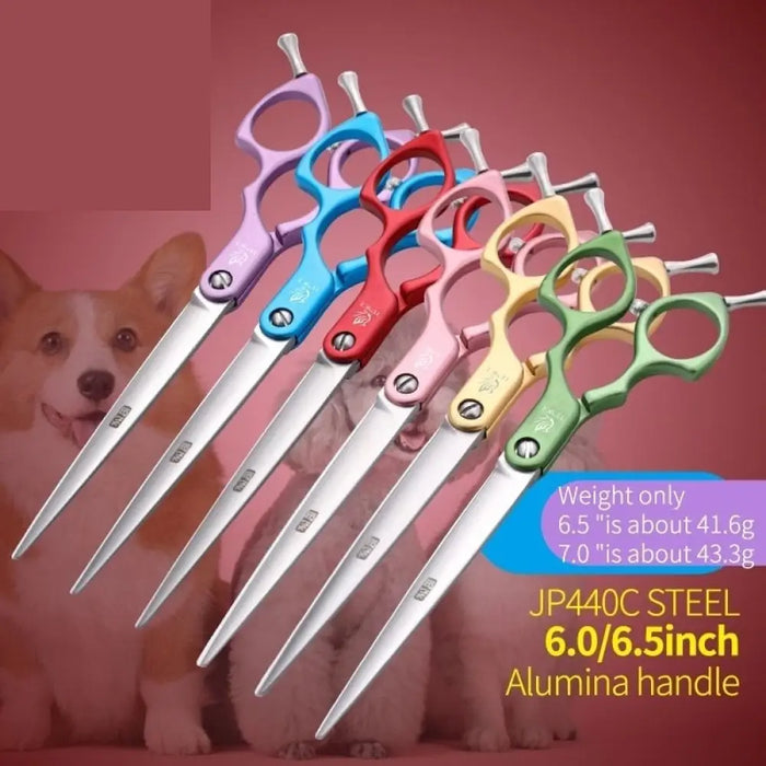 Jp440c Colourful 6.5 7.0 Inch Stainless Steel Pet Cutting