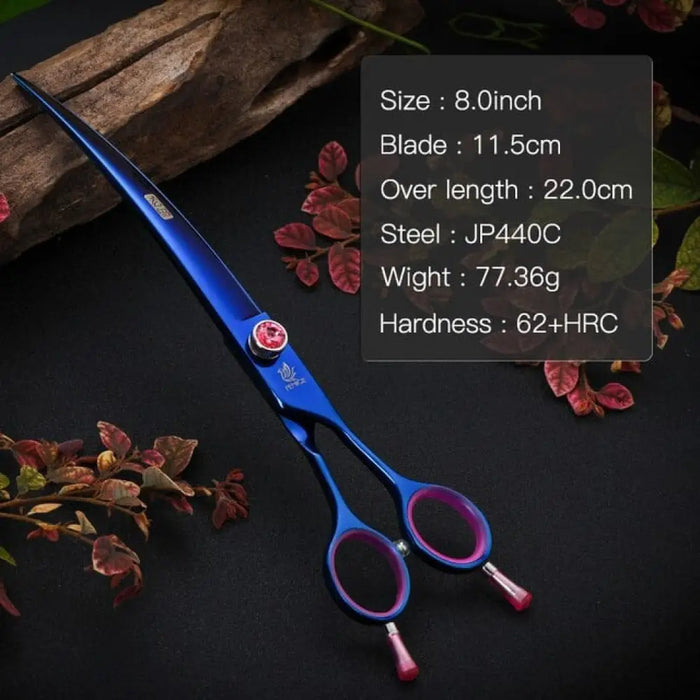 Jp440c Professional 7.5 8 Inch Dog Curved Scissors Pet