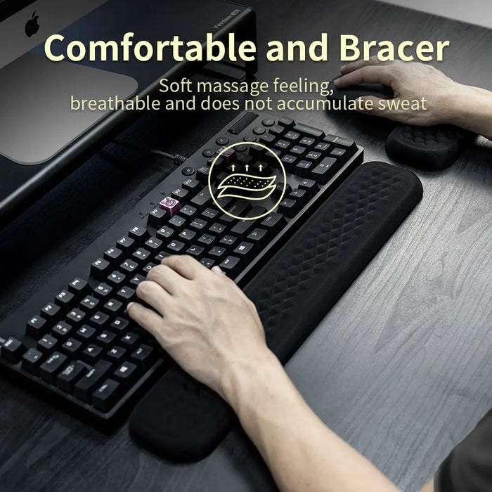 Keyboard And Mouse Wrist Rest Pad Padded Memory Foam Hand