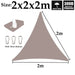 Khaki Polyester Waterproof Sun Shade Sail Balcony Garden