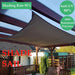 Khaki Polyester Waterproof Sun Shade Sail Balcony Garden