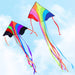 Kite Flying Rainbow Delta For Kids & Adults With 328 Ft