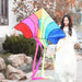 Kite Flying Rainbow Delta For Kids & Adults With 328 Ft