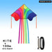 Kite Flying Rainbow Delta For Kids & Adults With 328 Ft