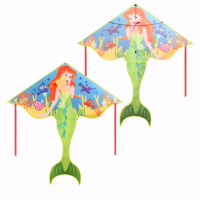 Kite Mermaid Kite For Girls And Kids，Lovely Cartoon Kites For Adults Outdoor Toys Games