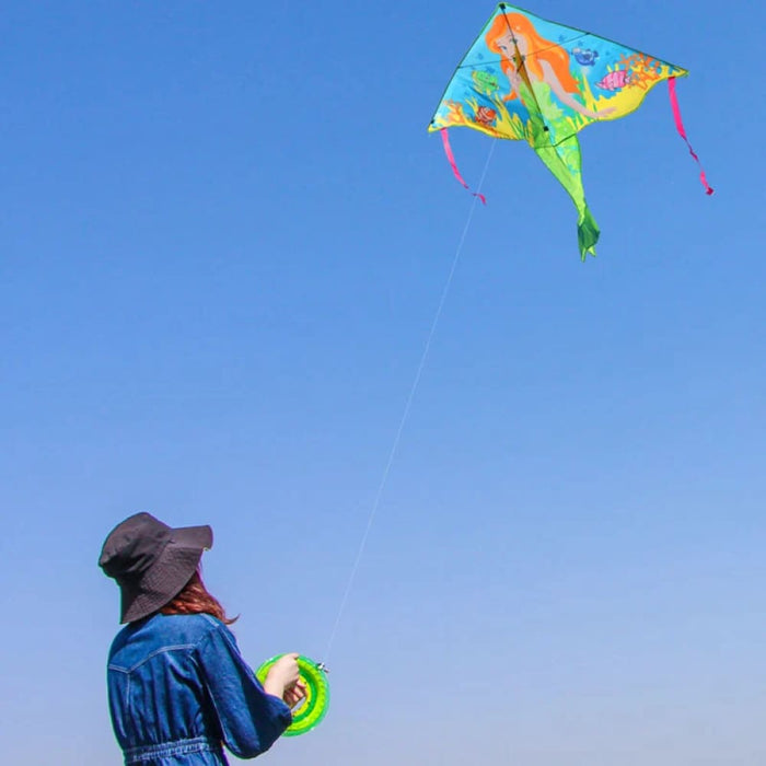 Kite Mermaid Kite For Girls And Kids，Lovely Cartoon Kites For Adults Outdoor Toys Games