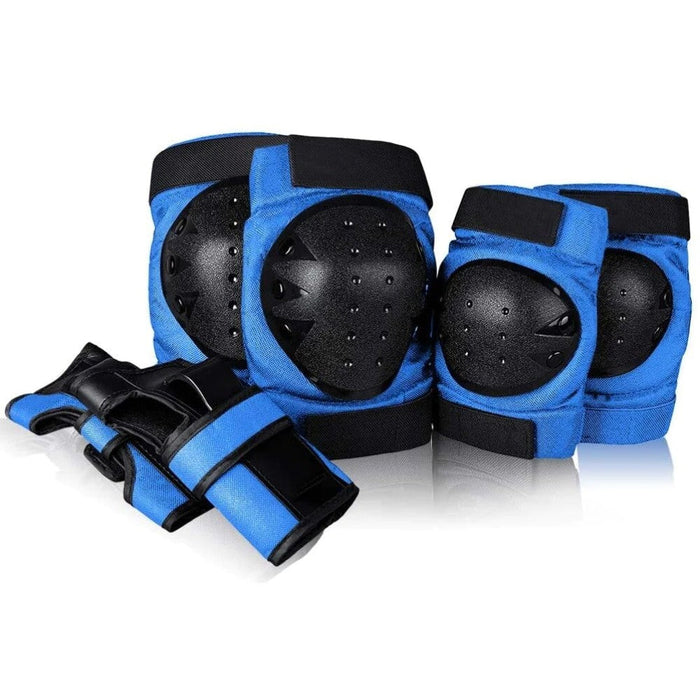 Knee Elbow Pads with Wrist Guards Protective Gear Set For BMX Bike Riding Cycling