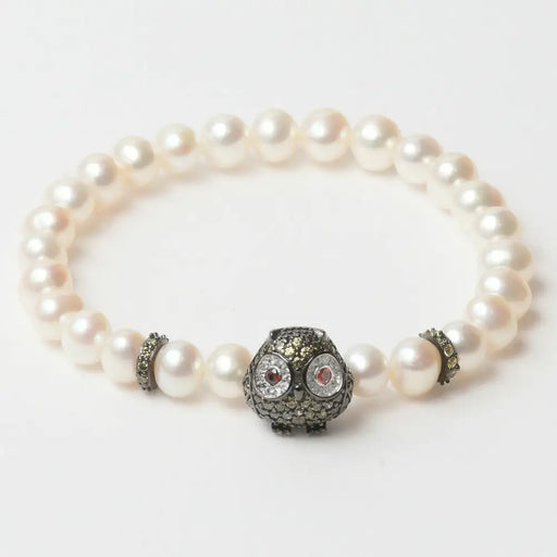 Ladies Bracelet Lancaster Jla-br-owl-3-wh White Green