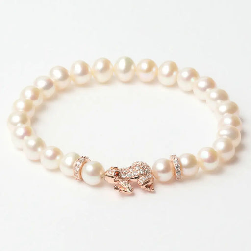 Ladies Bracelet Lancaster Jla-br-frog-2-wh White Sterling