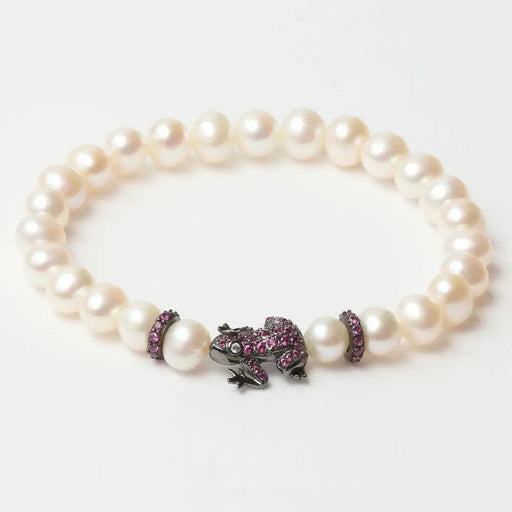 Ladies Bracelet Lancaster Jla-br-frog-5-wh Purple White
