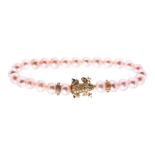 Ladies Bracelet Lancaster Jla-br-frog-6-pu Pink Golden