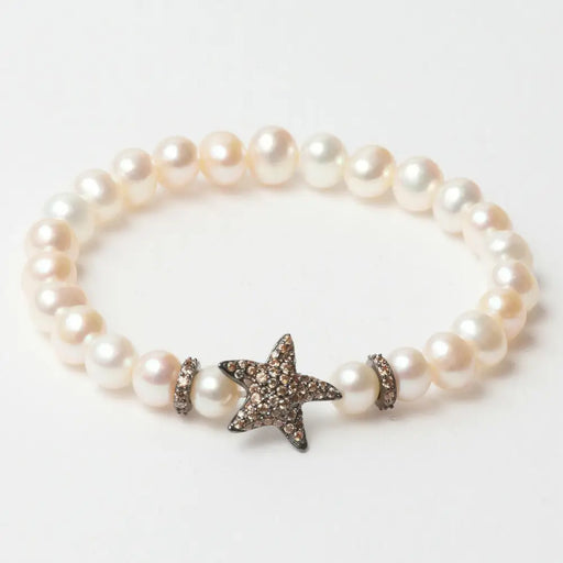 Ladies Bracelet Lancaster Jla-br-star-4-wh Brown White