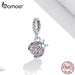 Ladybug 925 Sterling Silver Cz Zircon Pendant Charm Fit