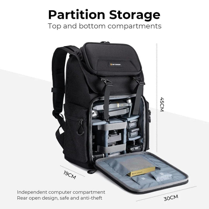 Large Capacity Waterproof Camera Backpack 15.6inch Laptop