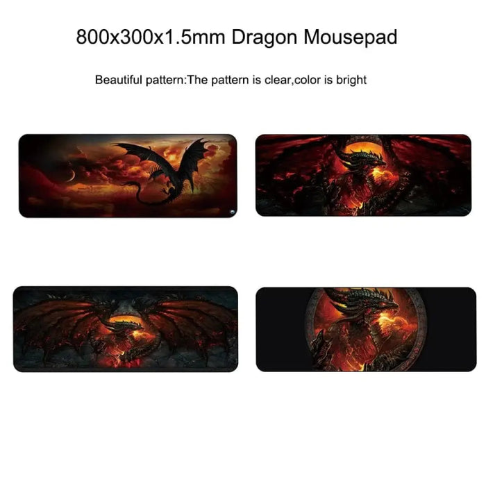 Large Natural Rubber Mousepad With Locking Edge For Pc