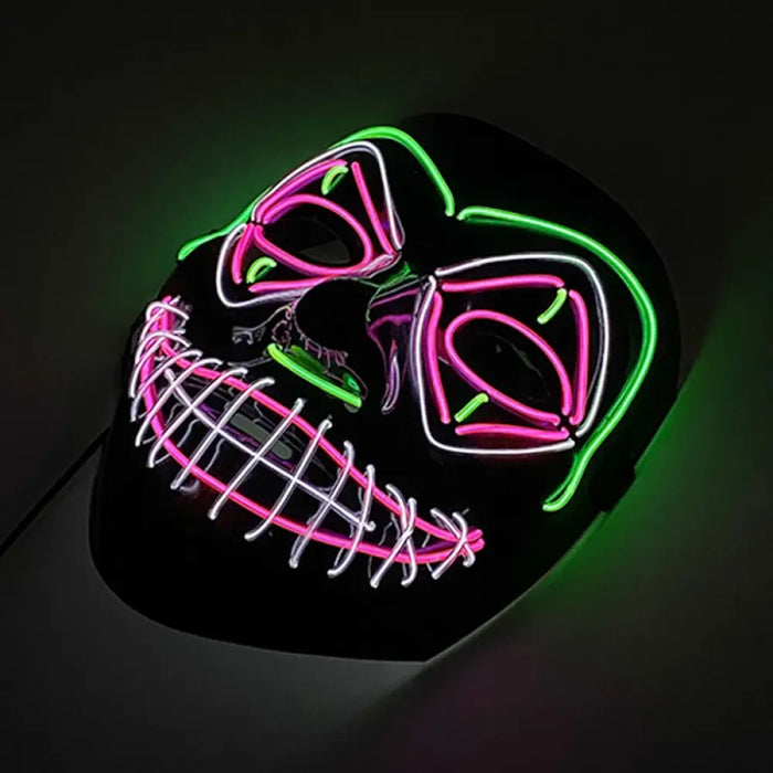 Latest V-shaped Blood Luminous El Wire Joker Mask Lighting