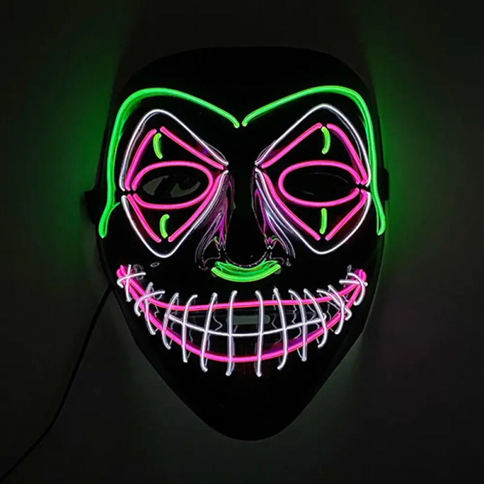 Latest V-shaped Blood Luminous El Wire Joker Mask Lighting