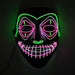 Latest V-shaped Blood Luminous El Wire Joker Mask Lighting