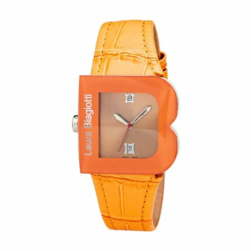 Laura Biagiotti Lb0037l-na Ladies Quartz Watch Orange 33mm