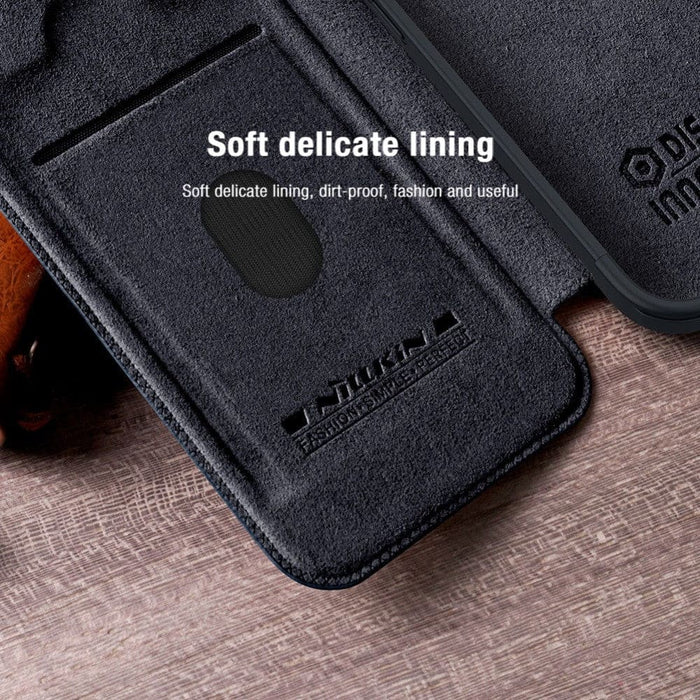 Leather Pocket Wallet Lens Protection Flip Cover for iPhone 15 /15 Pro