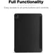 Pu Leather Slim Shell Hard Pc Trifold Back Protective Cover