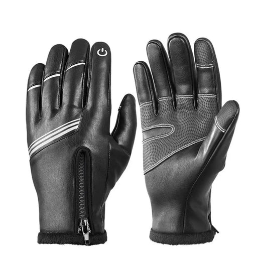 Pu Leather Thermal Fleece Gloves