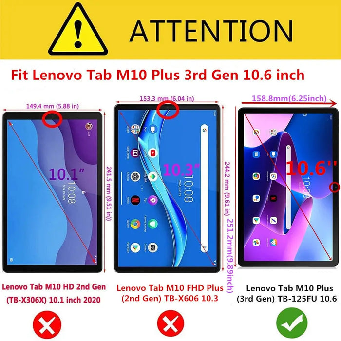 For Lenovo Tab M10 Plus 3rd Generation Case Shockproof
