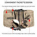 Lightweight Cotton Canvas Adjustable Pet Saddle Backpack For