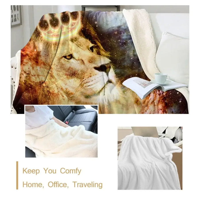 Lion King Blankets For Bed Universe Cosmic Space Throw