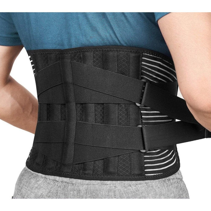 Lower Back Brace with 6 Stays and Removable Lumbar Pad For Sciatica Scoliosis