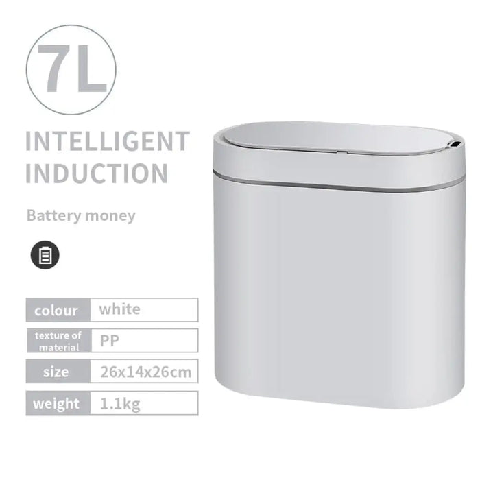 7l Luxury Electronic Automatic Waterproof Smart Sensor Trash