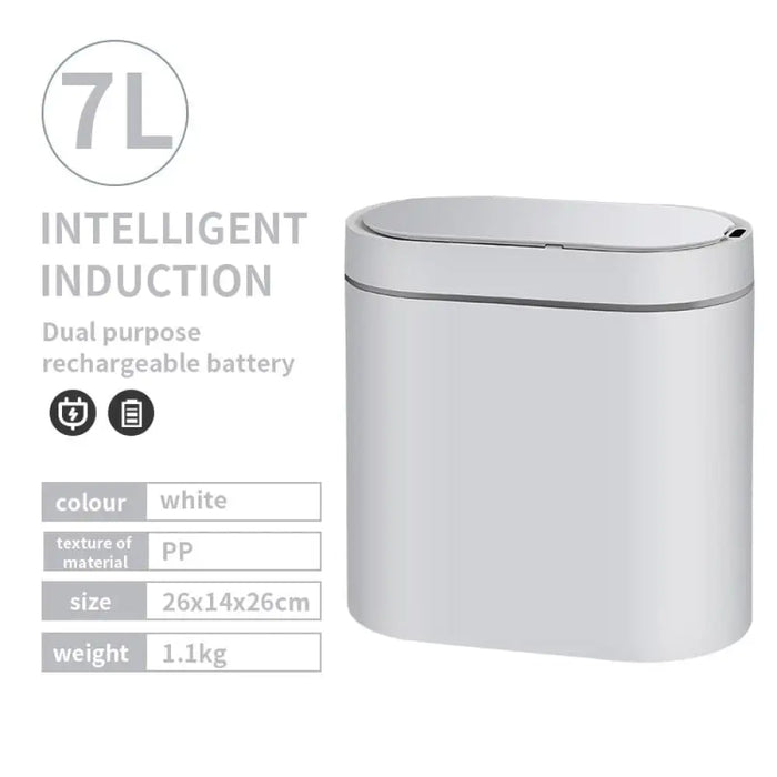 7l Luxury Electronic Automatic Waterproof Smart Sensor Trash