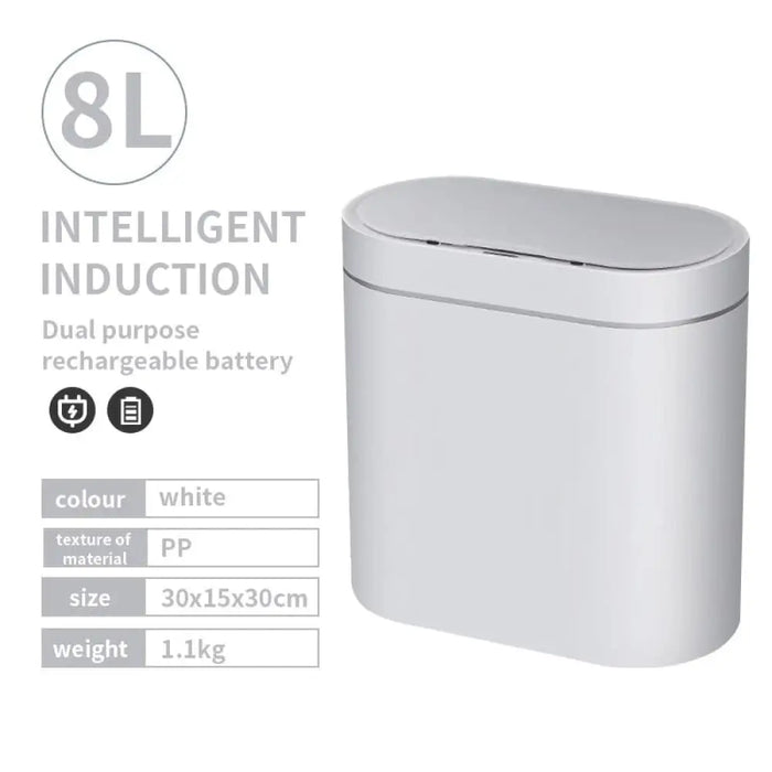 7l Luxury Electronic Automatic Waterproof Smart Sensor Trash