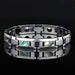 Luxury Natural Shell Tungsten Steel Bangle For Women