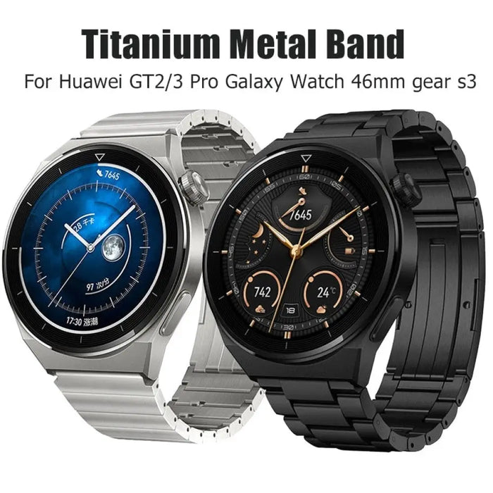 Luxury Titanium Metal Band For Samsung Galaxy Watch Huawei