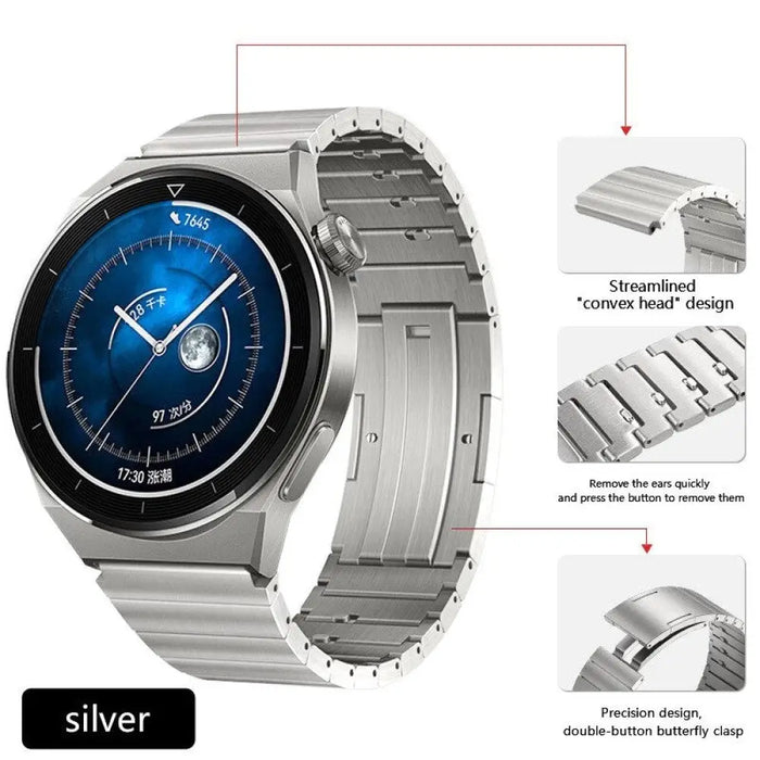 Luxury Titanium Metal Band For Samsung Galaxy Watch Huawei