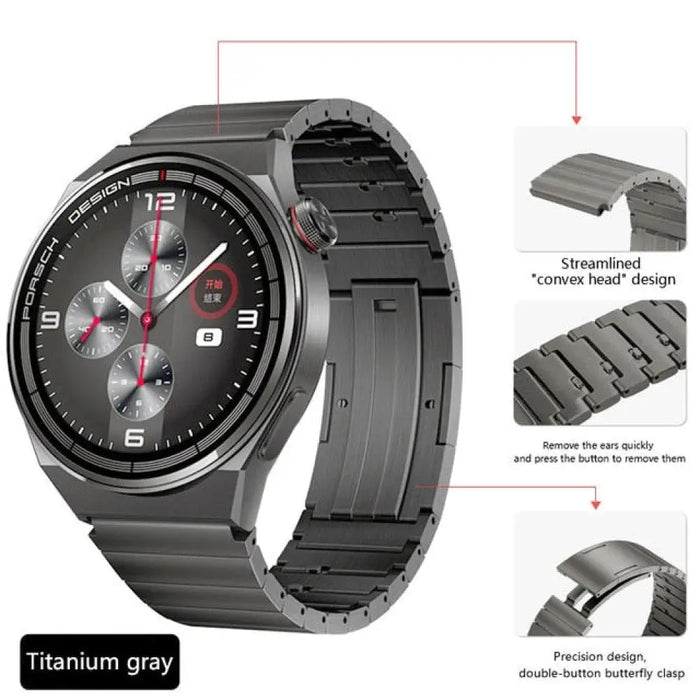 Luxury Titanium Metal Band For Samsung Galaxy Watch Huawei