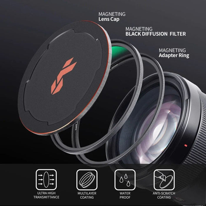 Magnetic Black Mist Diffusion 1 4&1 8 Lens Filter Special Effects Shoot Video like movies 49 52 58 62 67 72 77 82mm