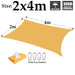 Mango Yellow Waterproof Sunshade Sail Polyester Garden