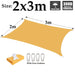 Mango Yellow Waterproof Sunshade Sail Polyester Garden