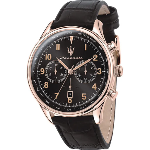Maserati R8871646001 Mens Quartz Watch Black 45mm