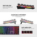 Maxfit108 Mechanical Keyboard 108 Keys Usb Wired Gaming Rgb
