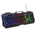 Mechanical Feel Wired Usb Rgb Colourful Luminous Keyboard