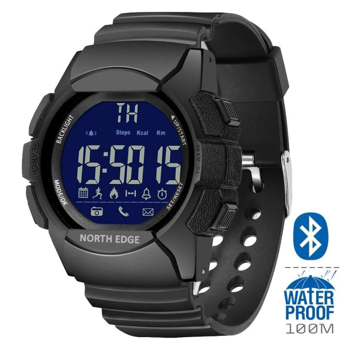 Mens Military Water Resistant Led Digital Smart Wristwatch For Ios Android