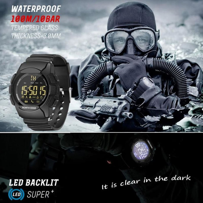 Mens Scratch Resistant Glass Waterproof 100M Bluetooth Smart Watch For Ios