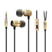 Metal 3.5mm Stereo Bass In-ear Wired Earpiece With Mic